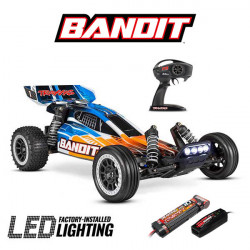 Traxxas BANDIT 4X2 BRUSHED + LED AVEC ACCUS / CHARGEUR 24054-61