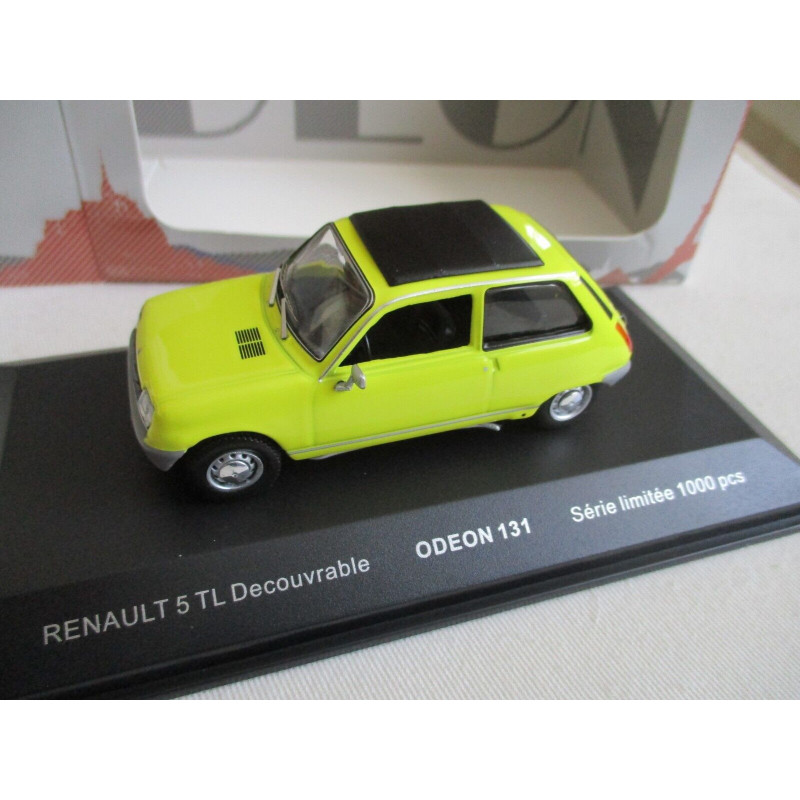 Odeon 1 43 Renault r5 Tl decouvrable jaune